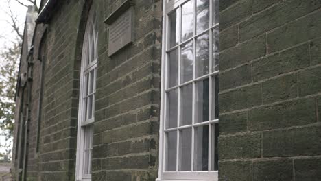 haworth school where anne bronte taught external medium tilting shot