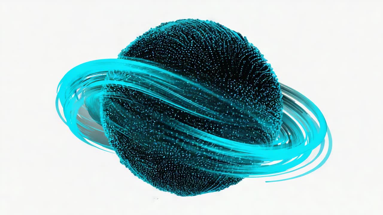 Abstract Planet with Rings