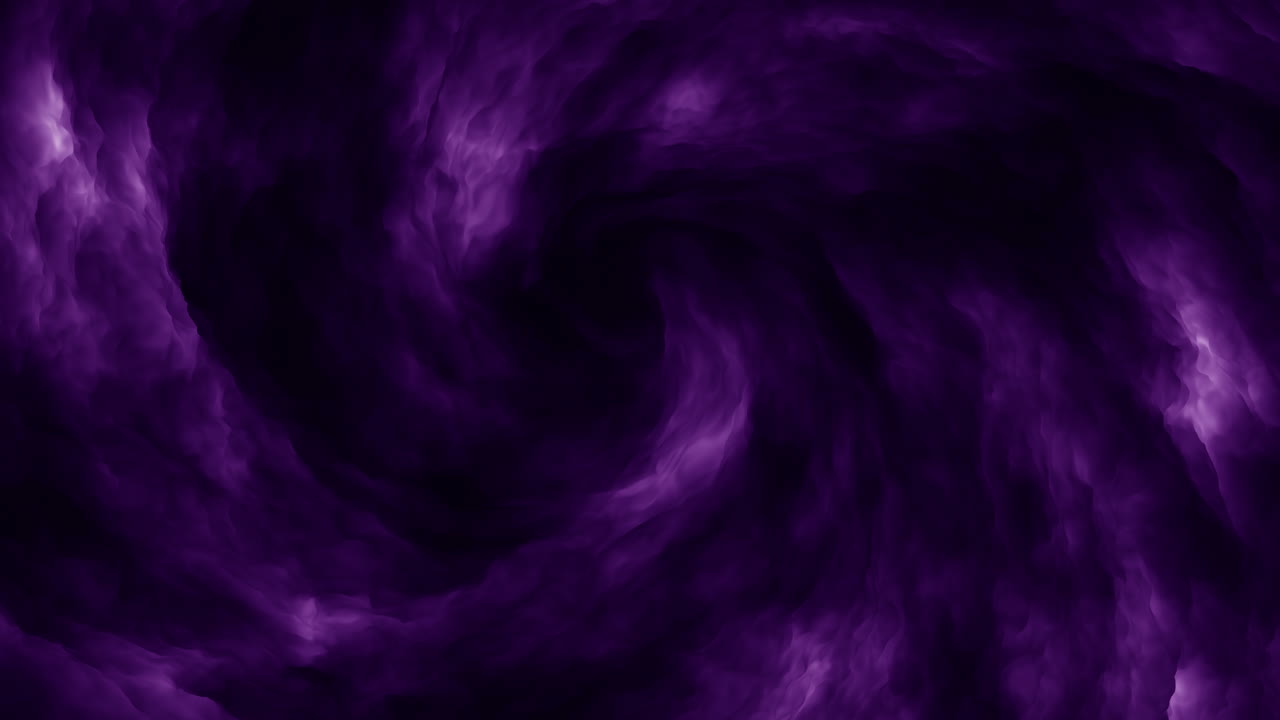 A mesmerizing purple spiral design with a striking black and white center symbolizing mystery, energy, and change through its dynamic and captivating aesthetics