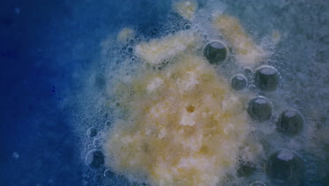food item boiling in water