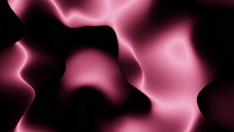 vibrant pink wave against a bold black background - curved lines form unique shape
