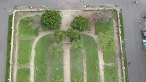 vista aérea del museo nacional de río de janeiro, brasil, justo después de que fue destruido por el incendio en 2018