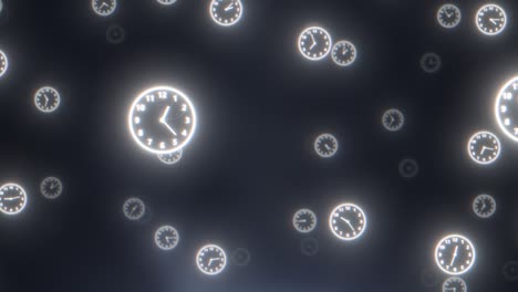 volar a través de relojes de tic-tac rápido se le agota el concepto de plazo de tiempo - 4k animación de fondo de movimiento de bucle sin fisuras