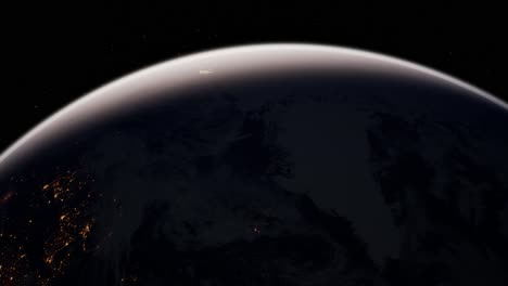 earth globe planet from space orbit