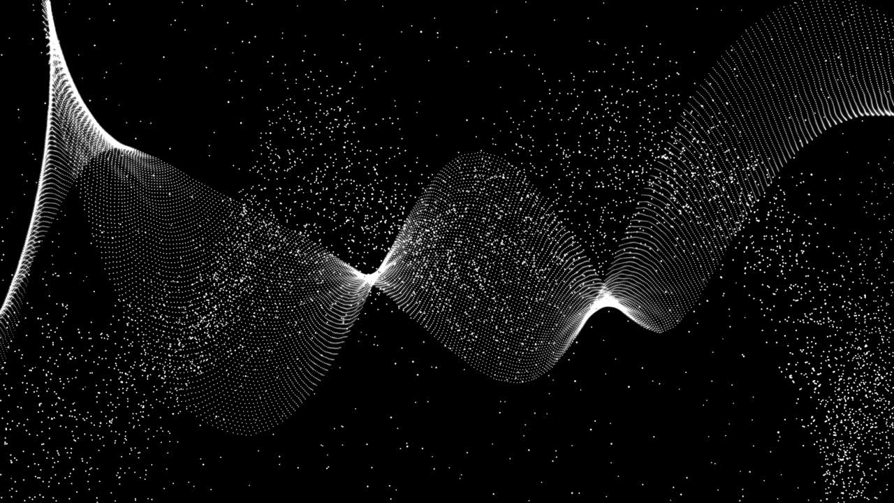 Particles Background in slowly moving Waves