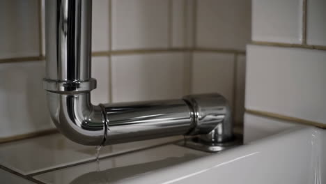 leaking plumbing pipe