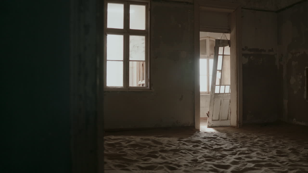 Abandoned Room Filled With Sand