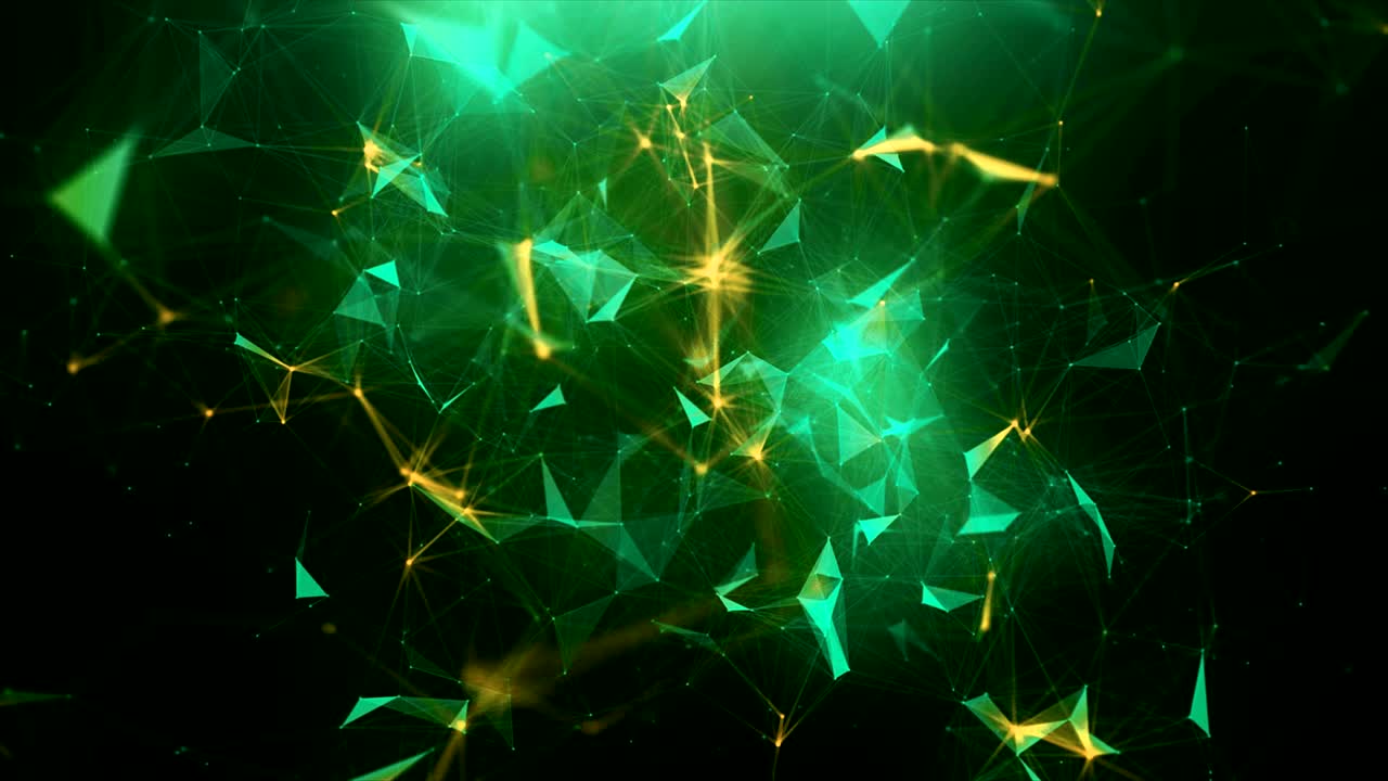 녹색 노란색 추상적인 플렉서스 배경