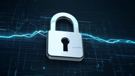 digital security padlock