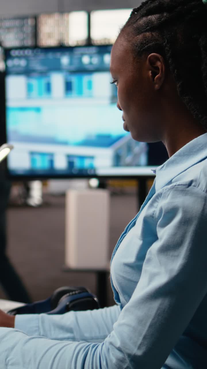 Vertical Video Property developer reviews blueprints and does real estate planning