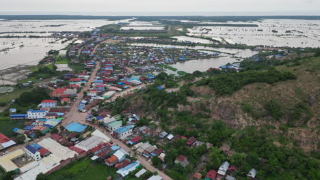 Aldea-Camboyana-Intersección-Rural-Afueras-De-Siem-Reap