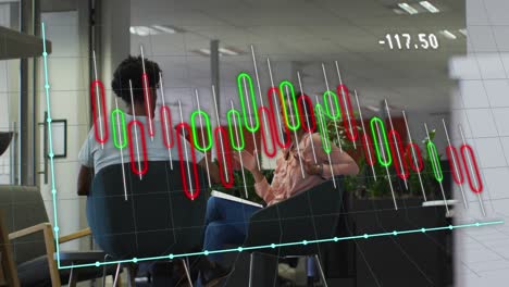 Animación-Del-Procesamiento-De-Datos-Sobre-Diversos-Empresarios-Que-Trabajan-En-La-Oficina