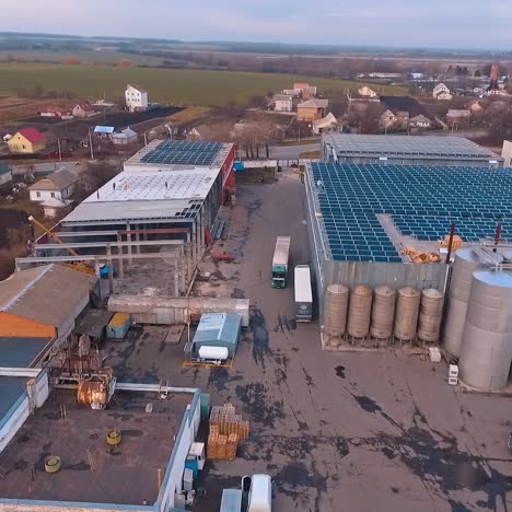 aerial view of solar energy