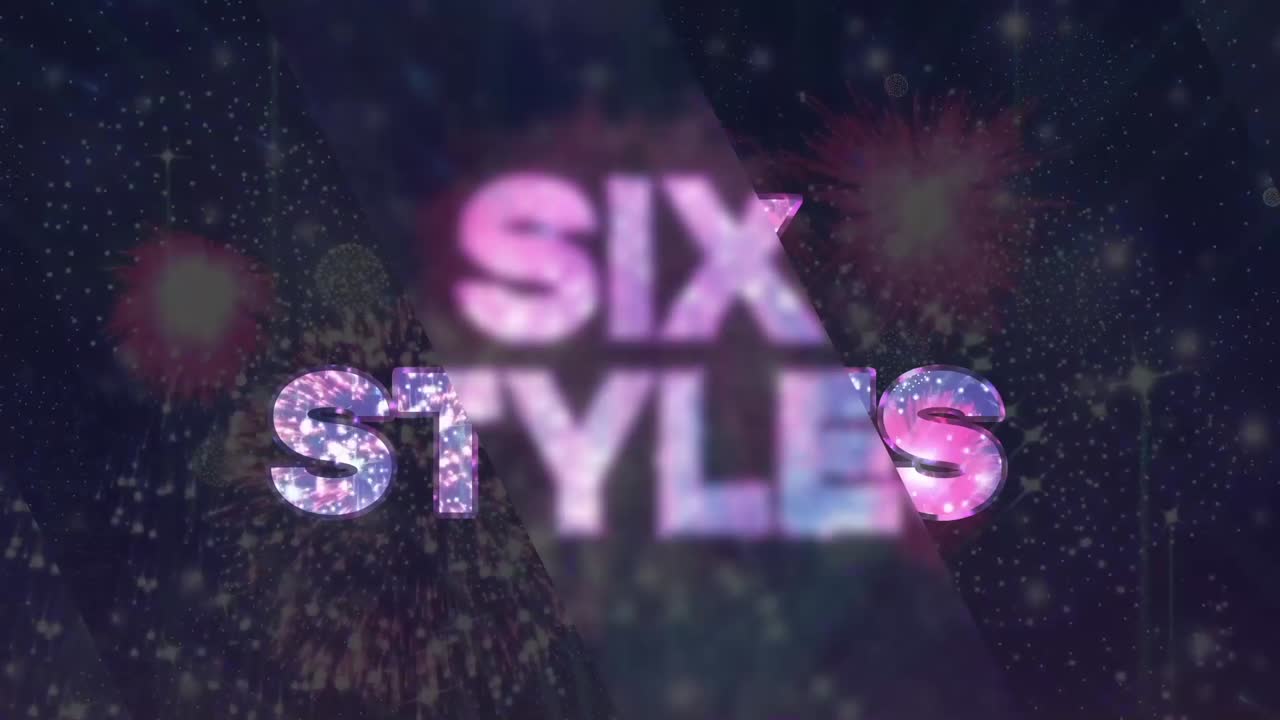Dynamic Animated Fireworks Display with Dazzling Light Effects