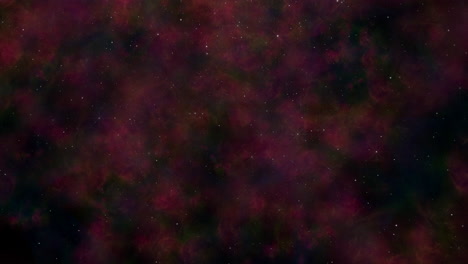 Universe-with-fly-stars-and-red-clouds