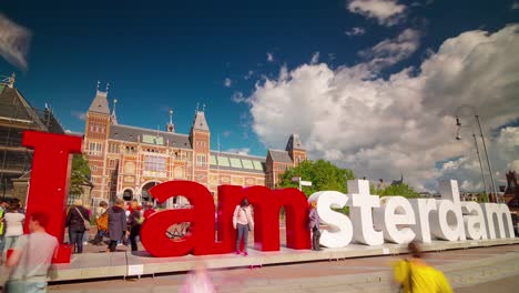 netherlands amsterdam city photo famous symbol museum 4k time lapse