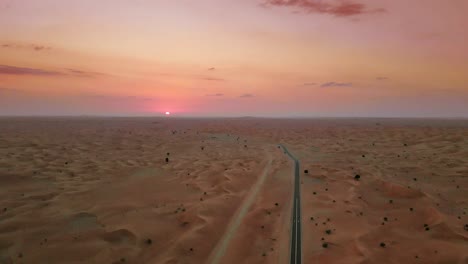 sunset over middle eastern desert