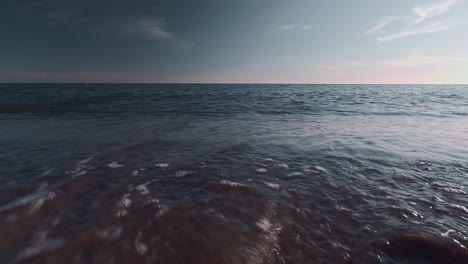 ocean waves at the beach