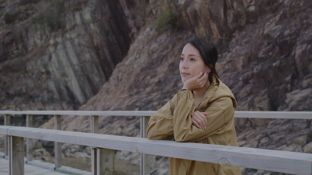 아시아 여성의 클로즈업 뷰