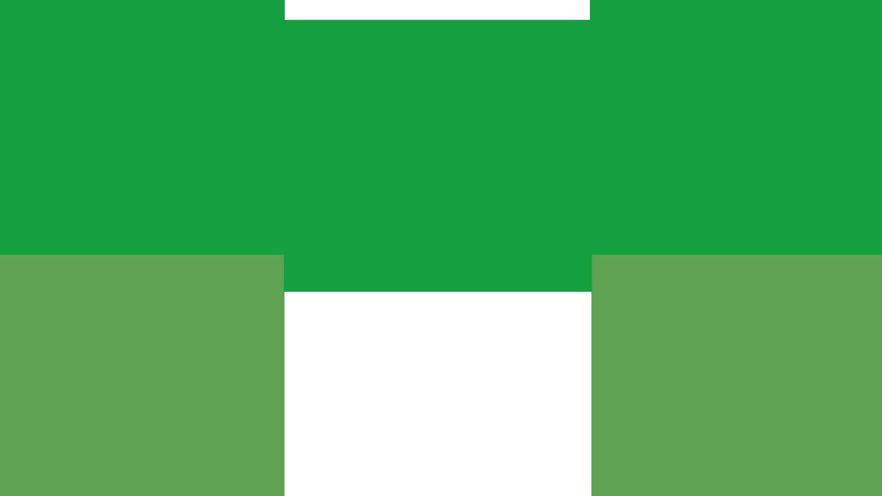 Animation of green rectangles moving on white background