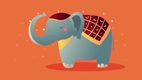 asian culture elephant character animation