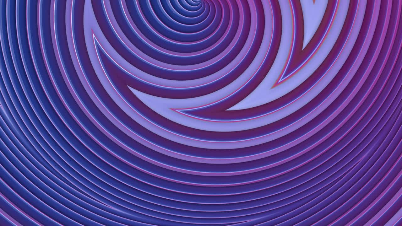 Abstract 3d seamless bright background in 4k with violet tapes. Violet stripes move cyclically in simple geometry cartoon creative style. Looped smooth animation. 7
