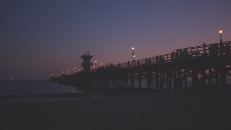 pretty skies and the seal beach pier