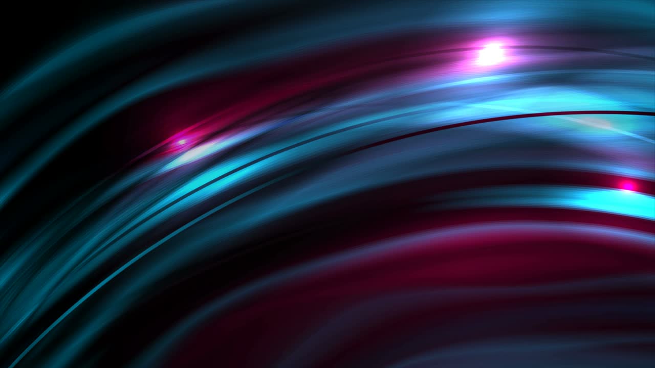 Blue pink glossy glowing waves abstract motion background