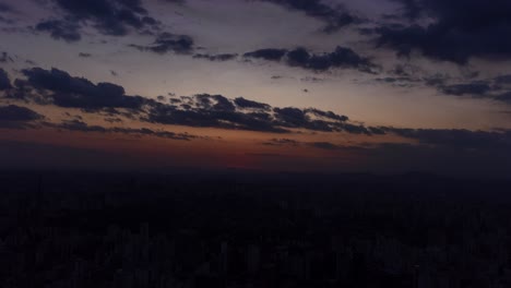 timelapse sunrise in são paulo with a drone 4k