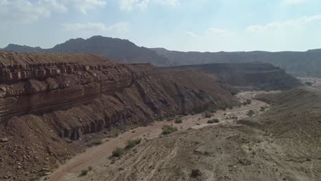 aerial view of the negev desert in south israel