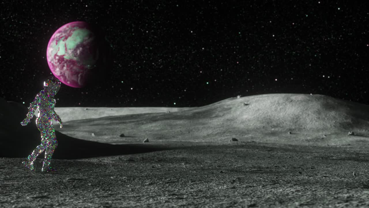 Astronauta en la luna