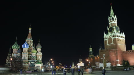 kremlin and basil cathedral red square in moscow