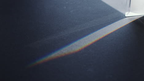prism dispersion of rainbow light