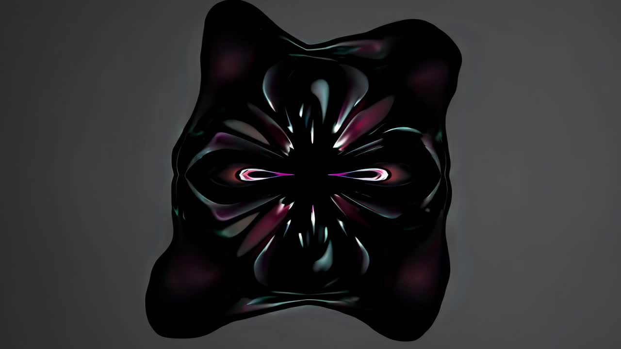 Abstract digital art with swirling pink and black patterns