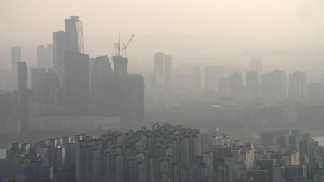 seoul skyline at sunset 06