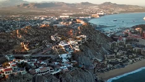 port city of cabo san lucas, baja california peninsula, in mexico's baja california sur state. aerial view