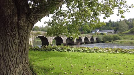 inistioge kilkenny ireland romantic bridge over the river nore on a september day