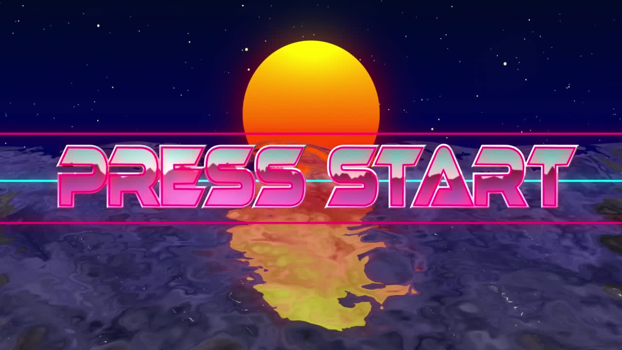 animación de prensa inicio texto sobre el mar y el sol