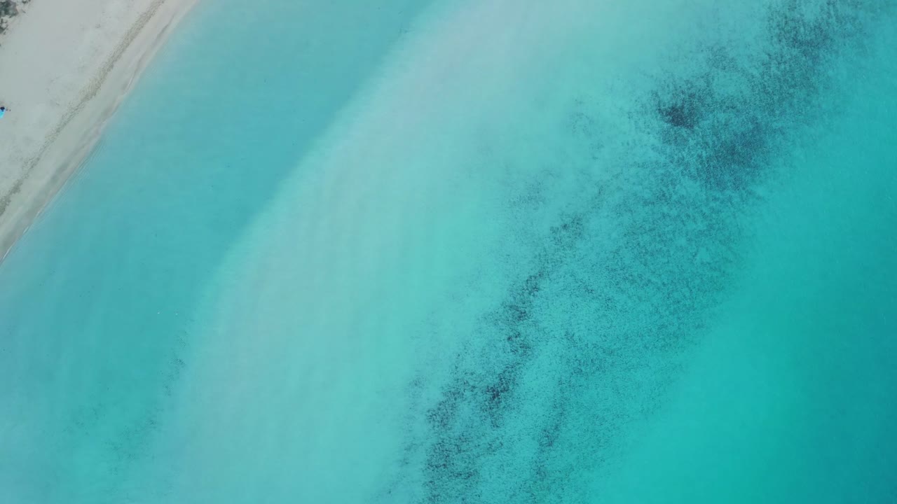 Бирюзовая вода, пляж с белым песком, здоровый риф