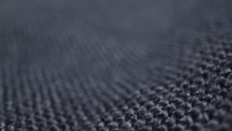 close-up of dark gray knitted fabric