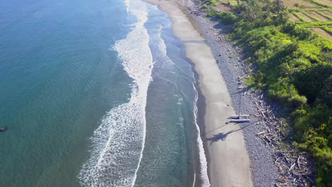 breathtaking aerial view of the dulan coastline in taiwan