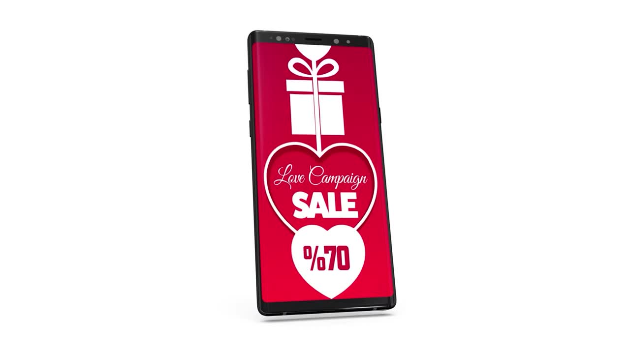 Romantic themed social media sales