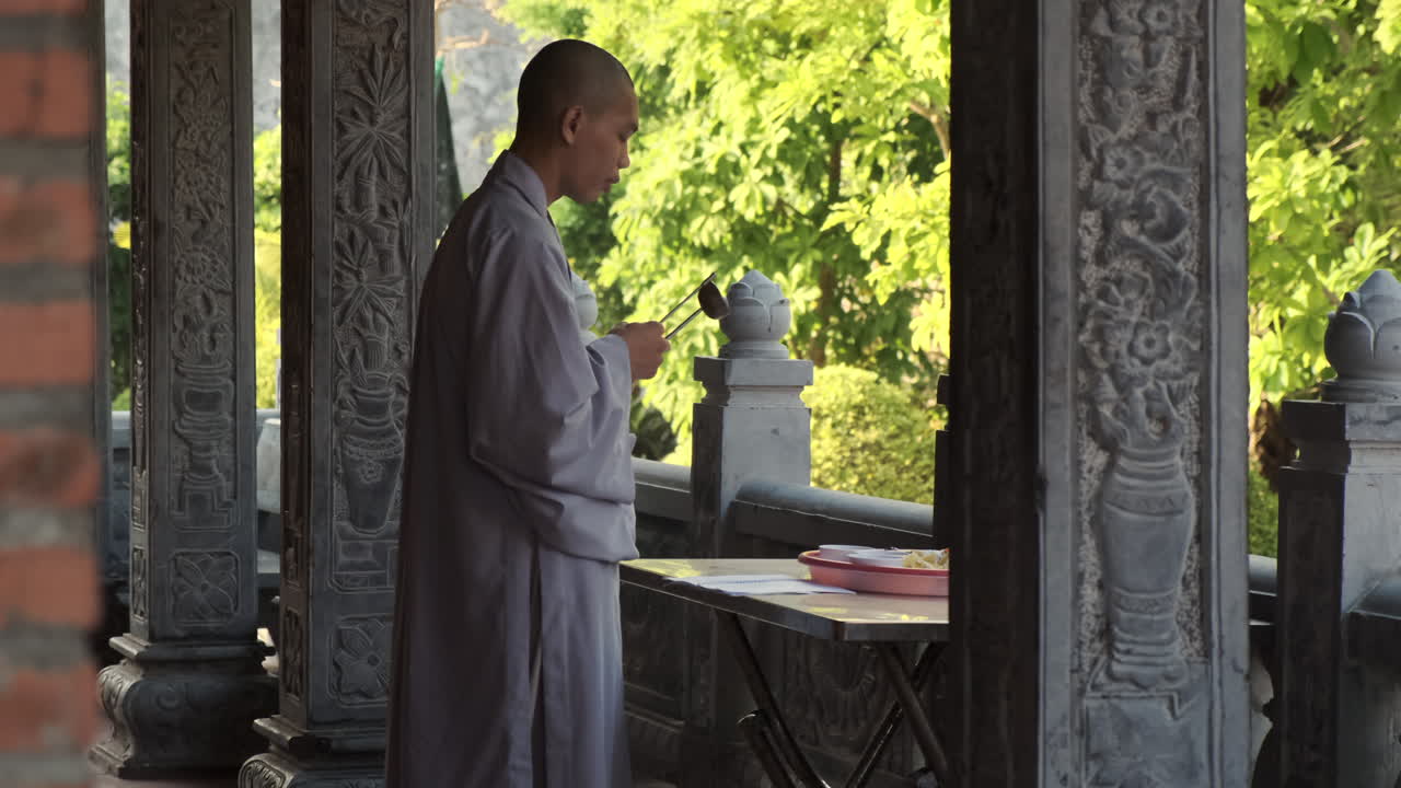 Buddhist Nun at Vietnamese Temple