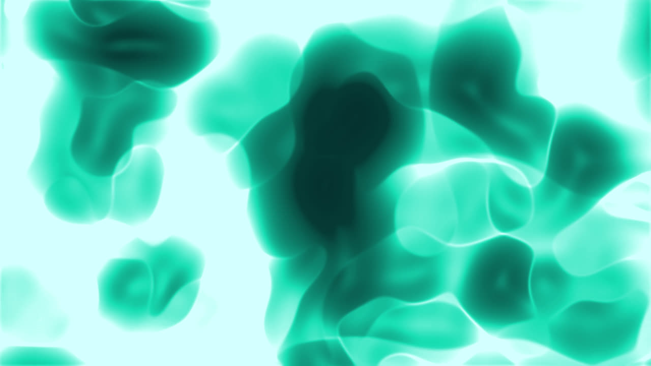 Bucle continuo de movimiento fluido abstracto verde brillante