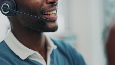 Call-center,-smile-and-business-man-in-office