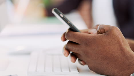 Business-man,-hands-and-phone-for-communication