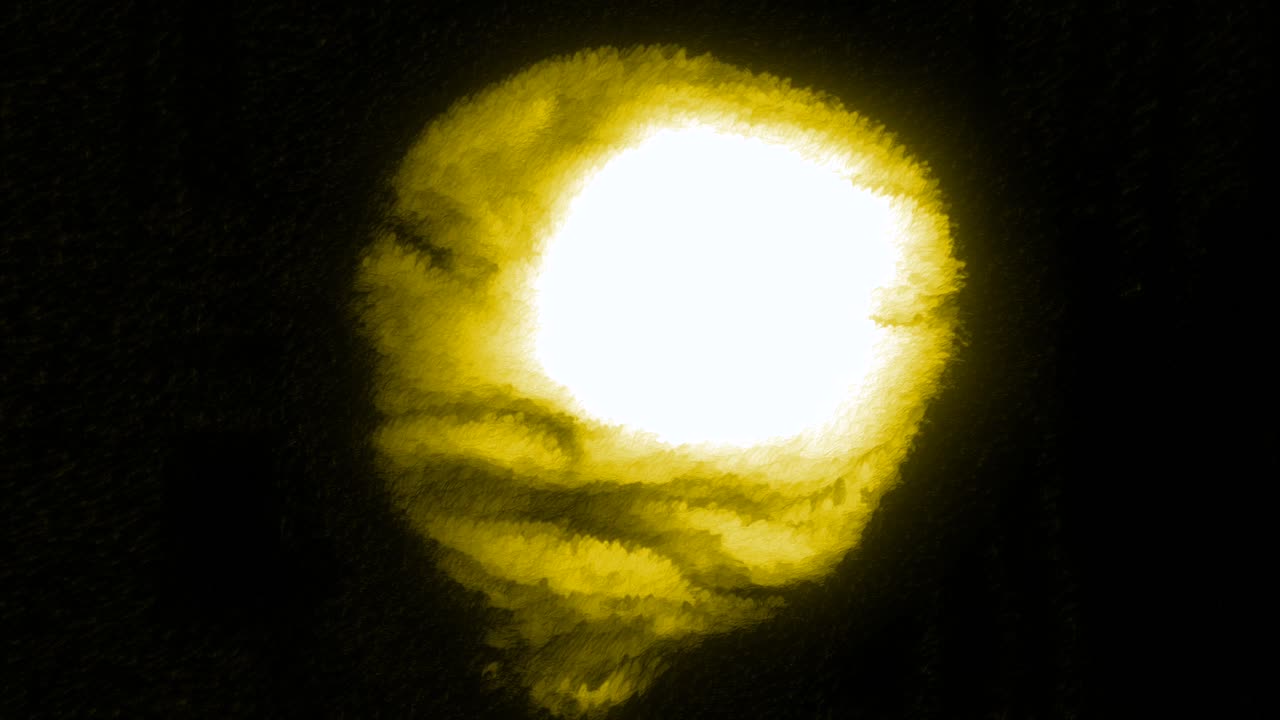 Sfera Gialla Luminosa Astratta
