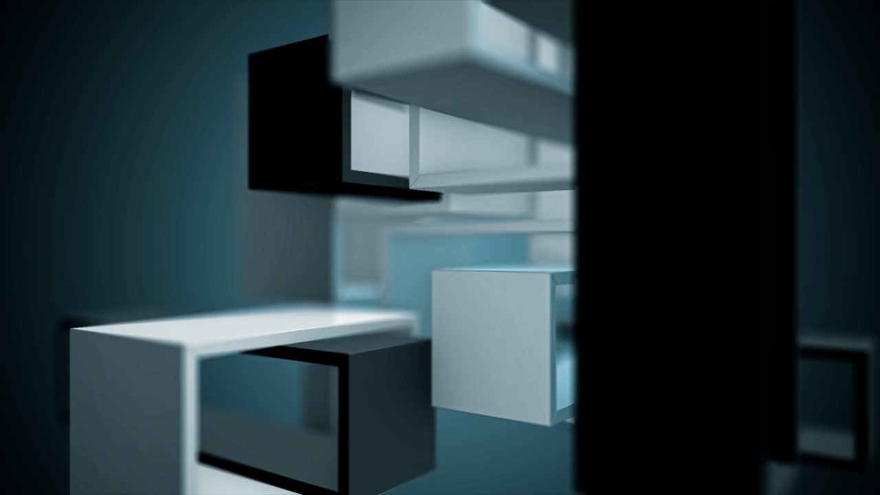 3d에서 추상적인 기하학적 모양