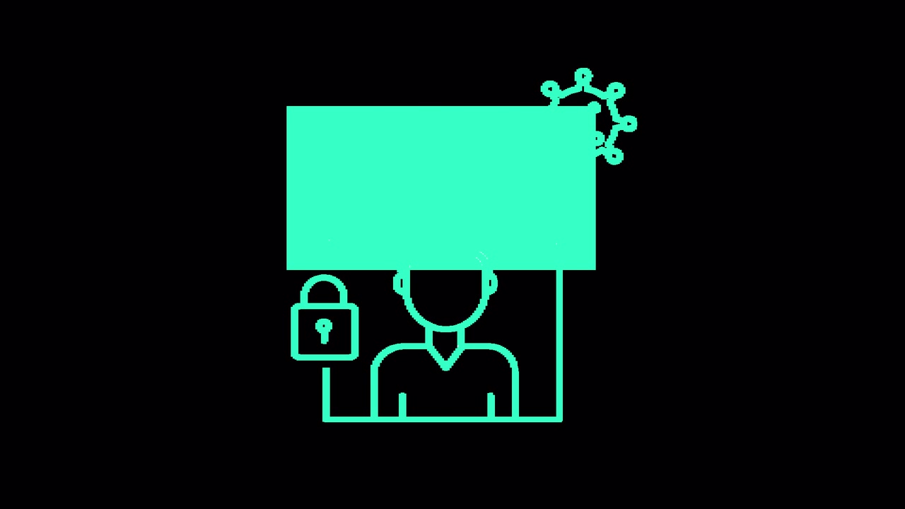 Animated Icon of User Data Privacy and Security