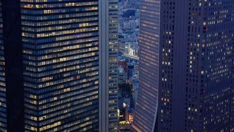 Tokyo-City-Skyscrapers-in-Early-Evening-at-Tokyo-Metropolitan-Building-Observatory